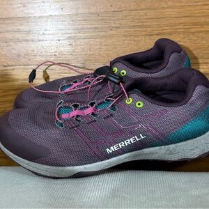 Merrell Women's Plum and Teal Athletic Shoes